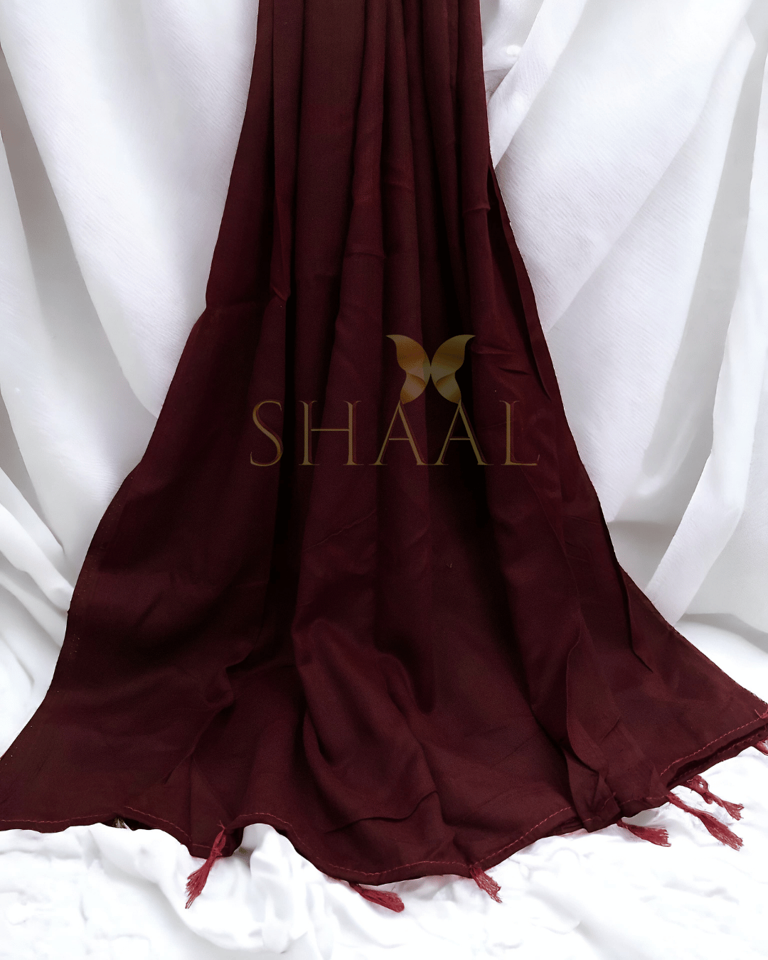 Mahogany - Lawn Tassel Hijab