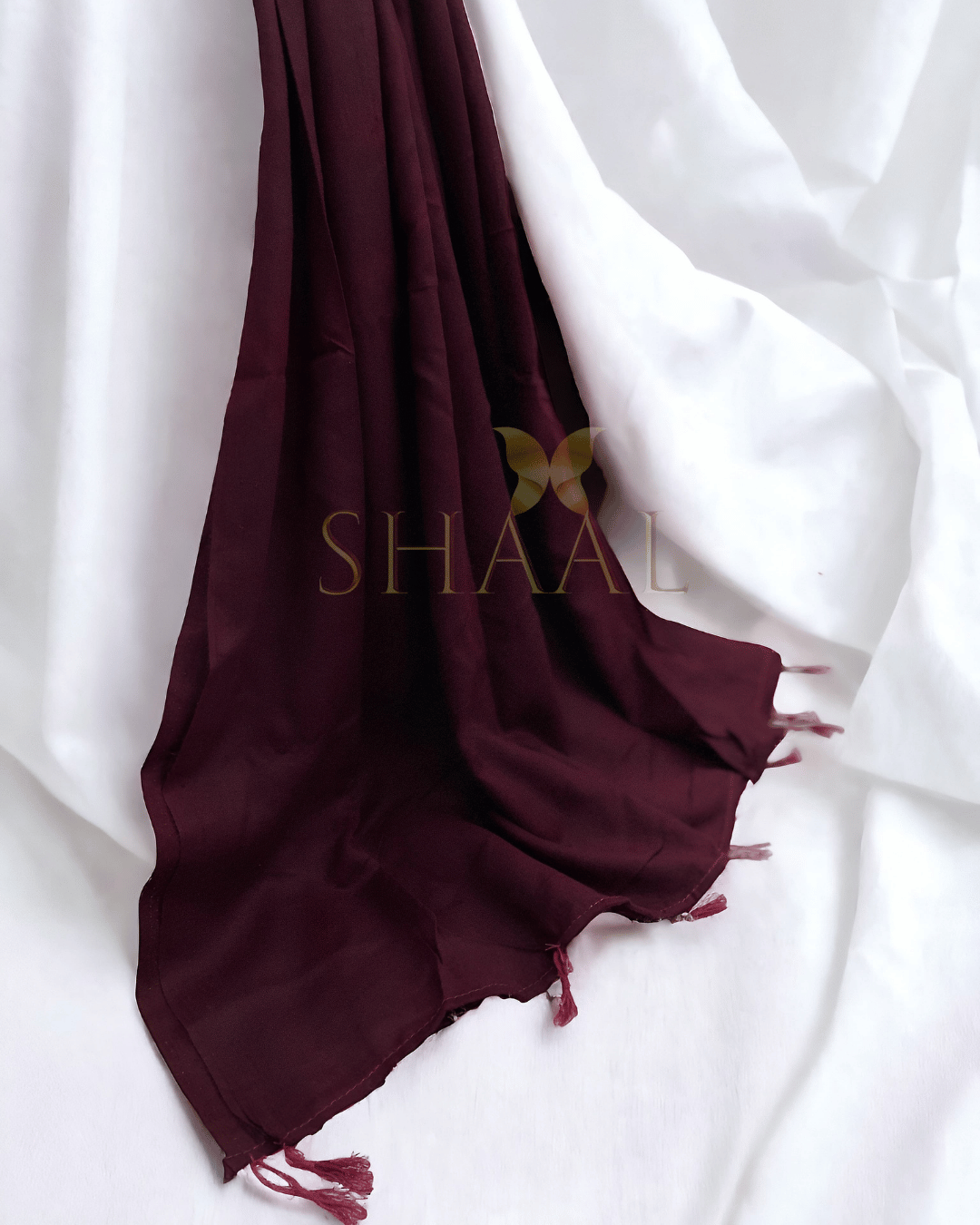 Mahogany - Lawn Tassel Hijab