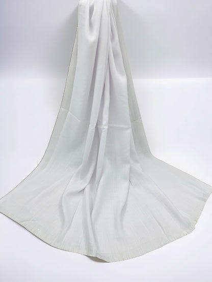White - Extra Large Turkish Lawn Hijab