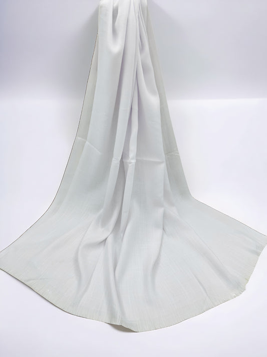 White - Extra Large Turkish Lawn Hijab