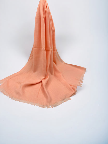 Bright Salmon - Extra Large Turkish Lawn Hijab