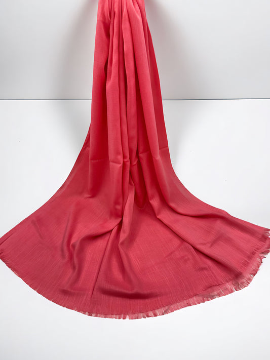 Coral Pink - Extra Large Turkish Lawn Hijab