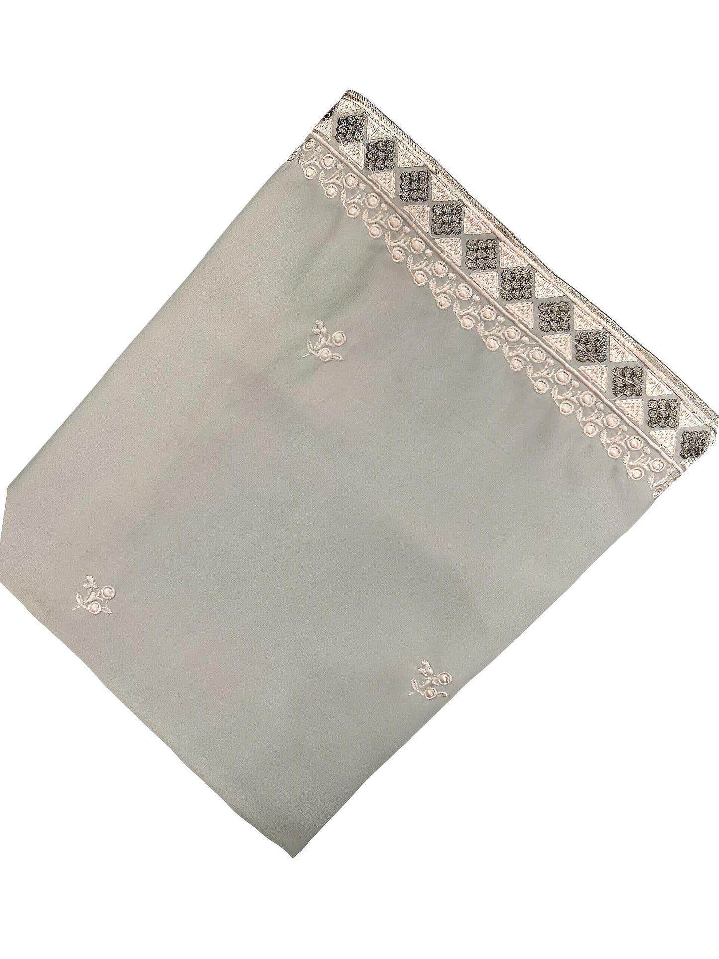 Khaki Tea Pink Border Shaal