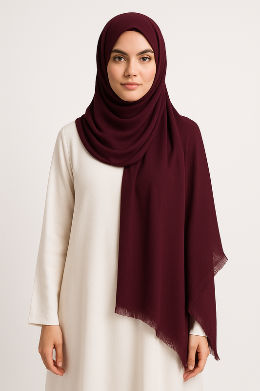 Rosewood - Extra Large Turkish Lawn Hijab