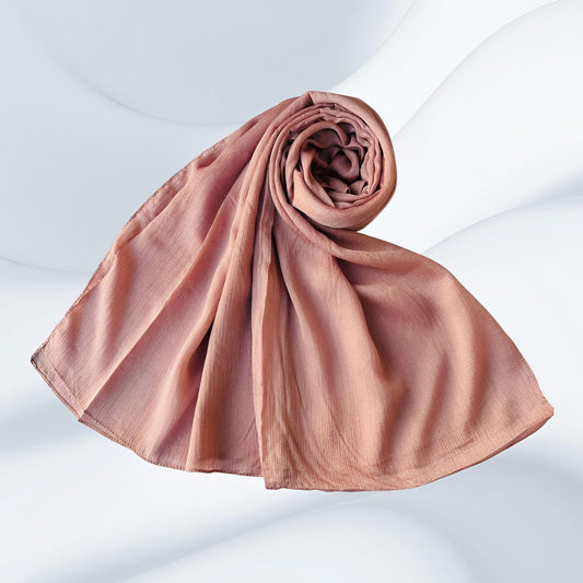 Pale Pink - Crinkle Silk Hijabs