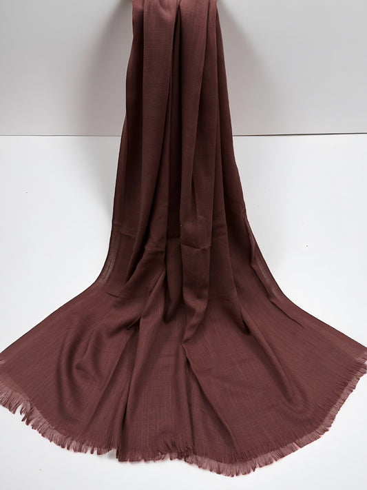 Brown - Extra Large Turkish Lawn Hijab