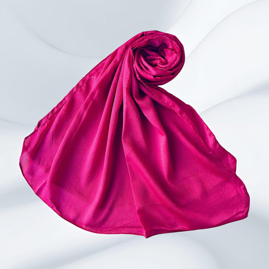 Barbie Pink - Crinkle Silk Hijabs