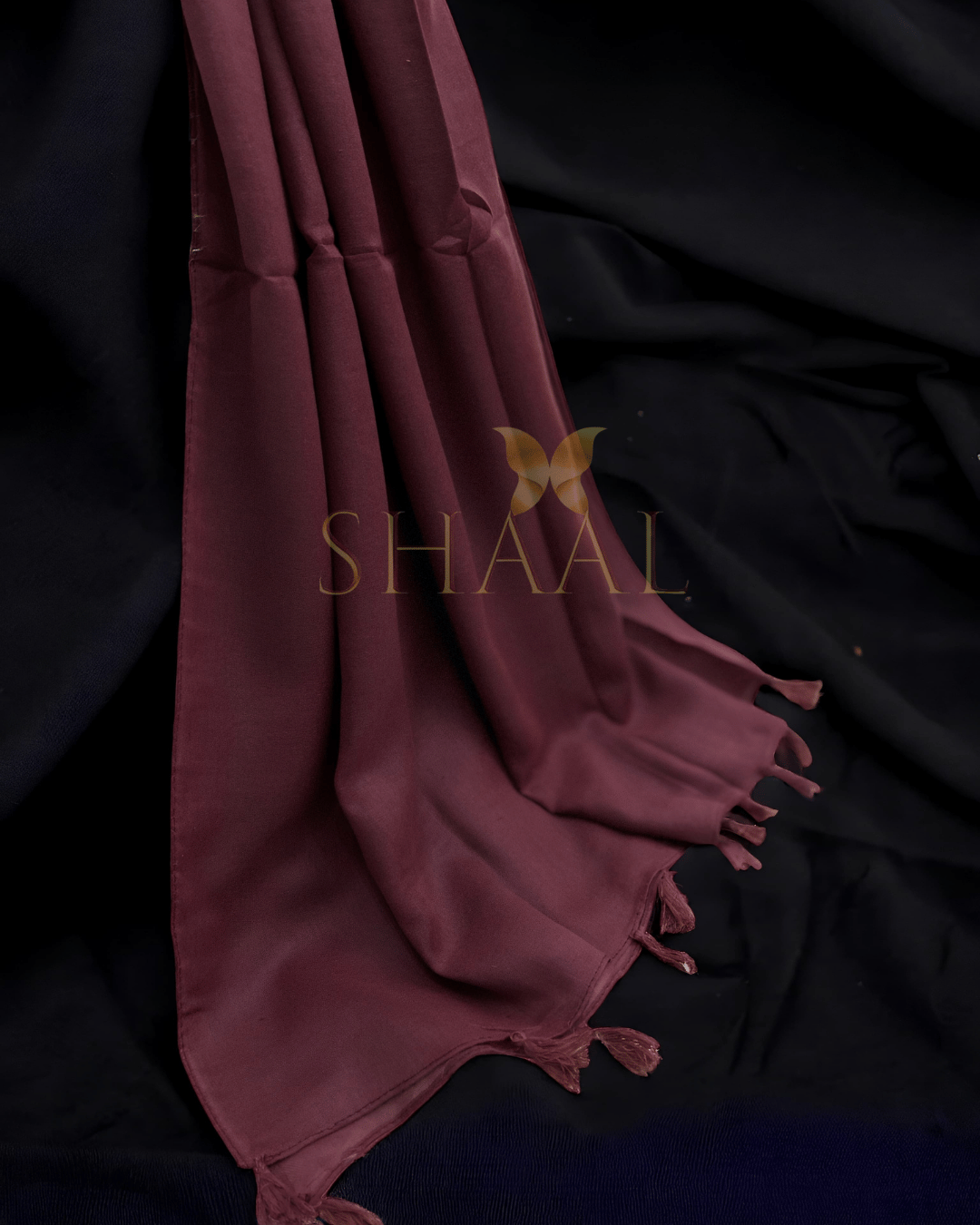 Rosewood Brown - Lawn Tassel Hijab