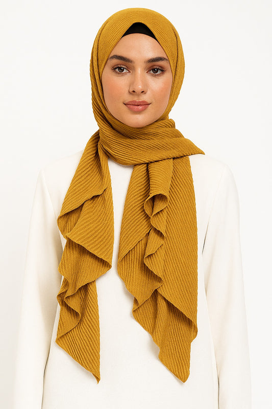 Mustard - Crumpled Hijabs
