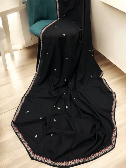 Black Red Triangle Simple Border Shaal