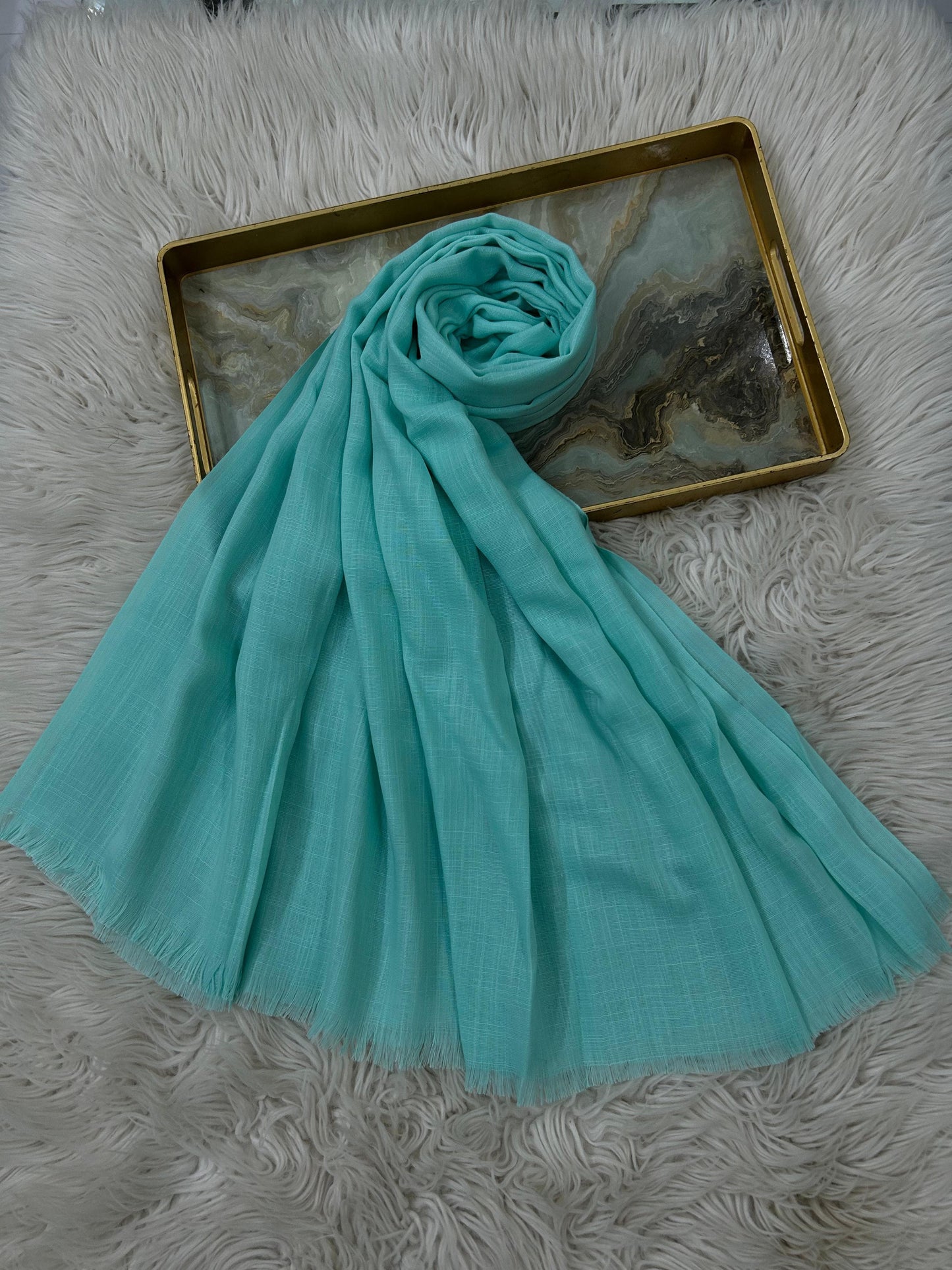 Cyan Blue - Turkish Lawn Hijab