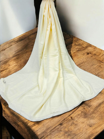Cream White - Solid Modal Hijab