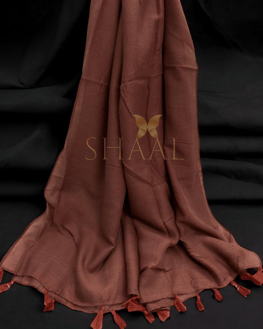 Brick Brown - Lawn Tassel Hijab