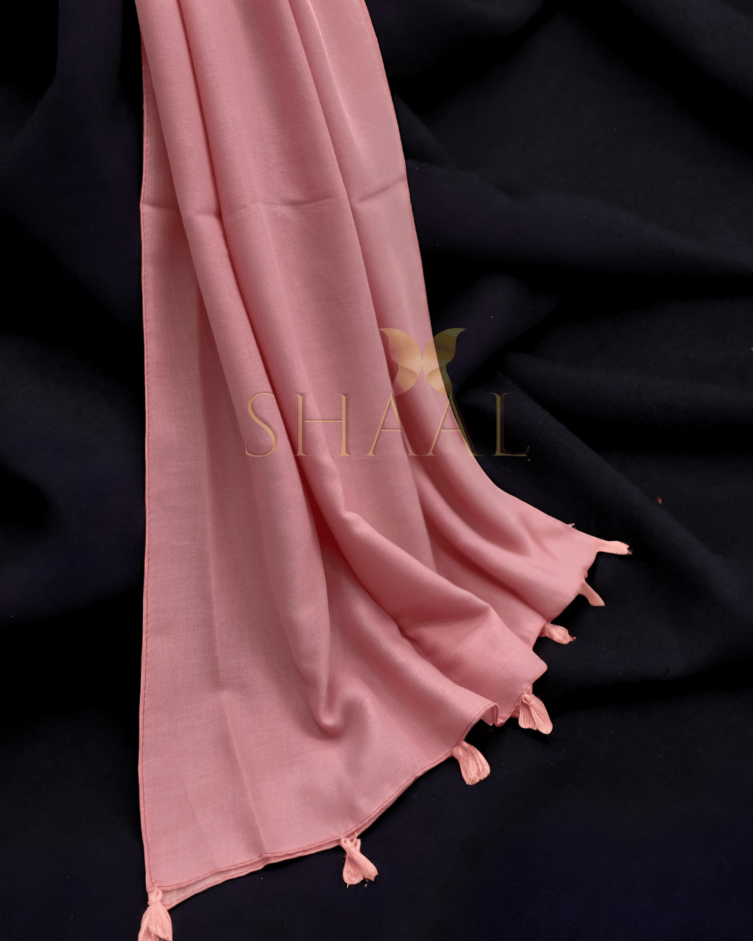 Pink - Lawn Tassel Hijab