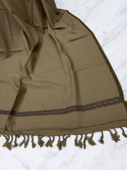 Men’s Winter Shawl - Camel Brown