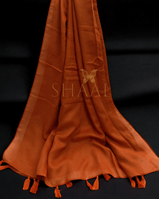 Orange - Lawn Tassel Hijab