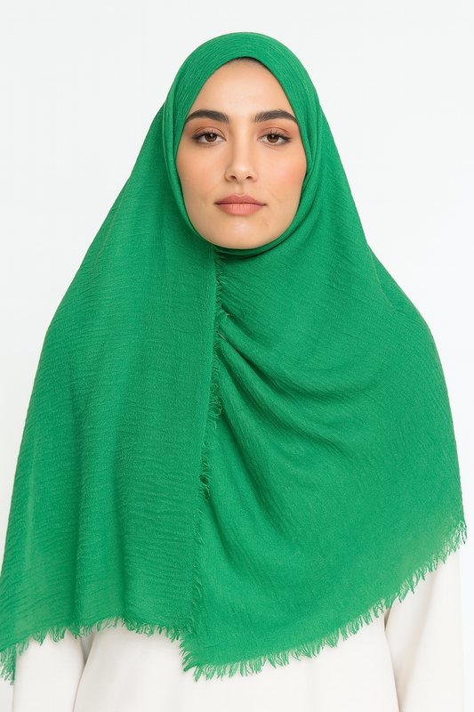 Forest Green - Crimp Lawn Hijab
