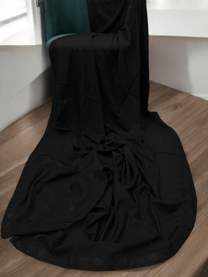 Black Mosaic Embroidered Shaal