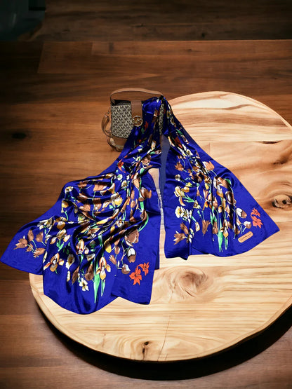 Large Satin Silk Scarf