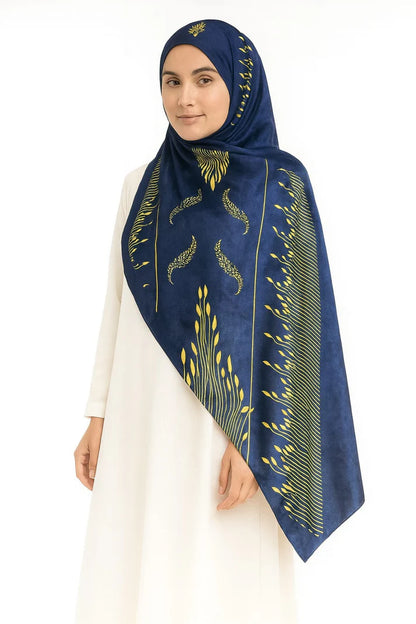 Large Satin Silk Scarf