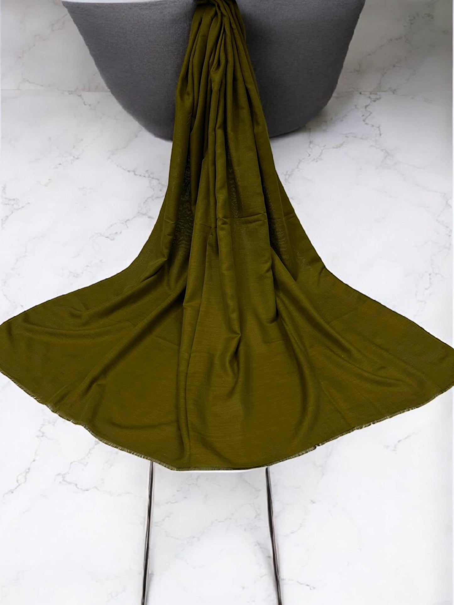 Olive Green - Solid Modal Hijab