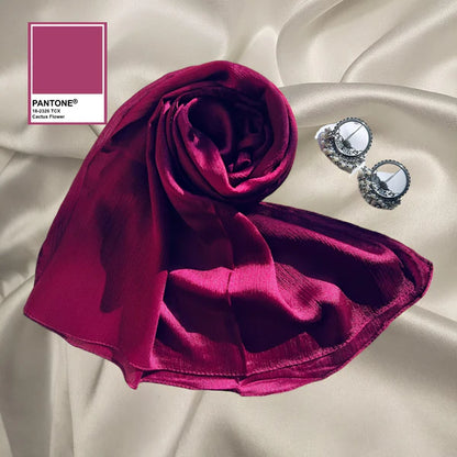 Crinkle Silk Hijabs