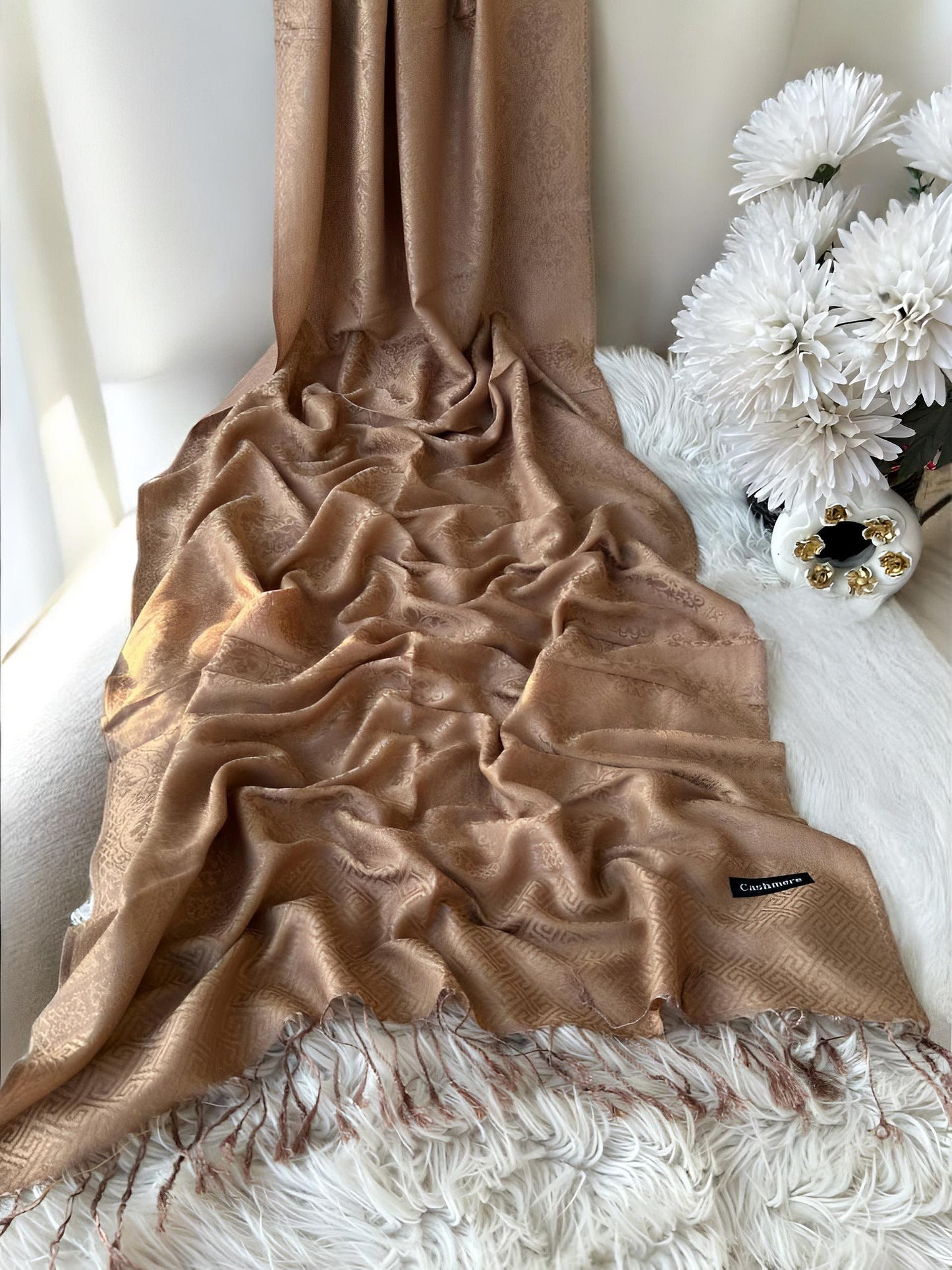 Beige Pashmina Hijab Shaal