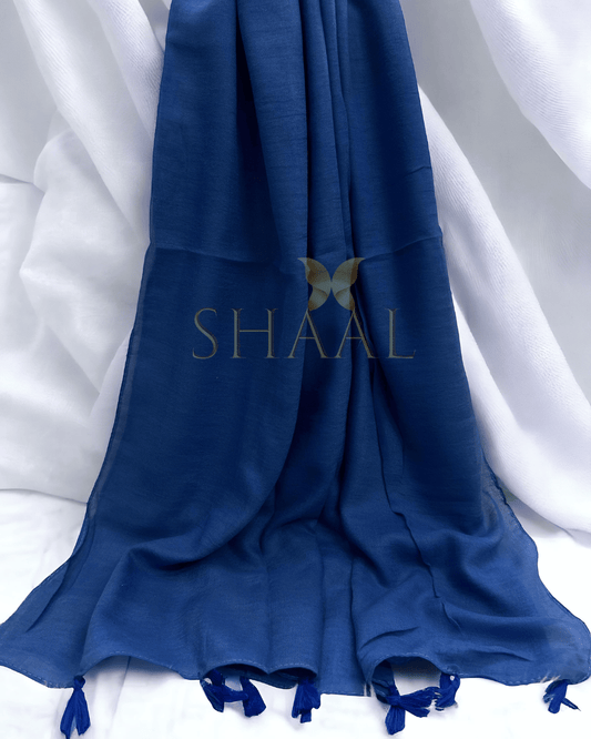 Egyptian Blue - Lawn Tassel Hijab