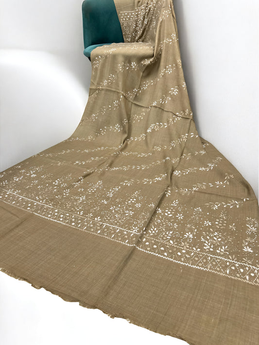 Willow Grace – Hand Embroidered Kashmiri Shawl