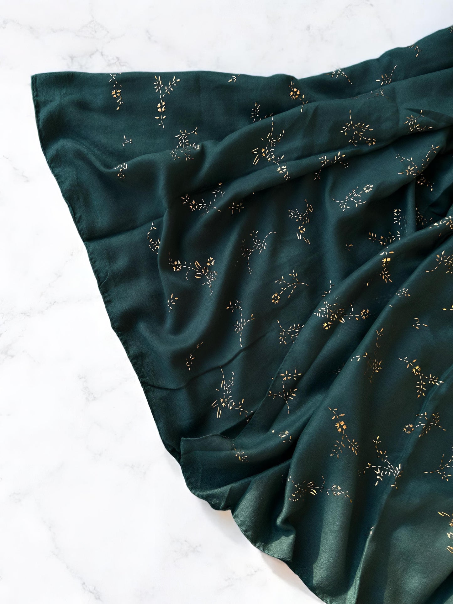 Dark Green Sparkle Sequence Hijab