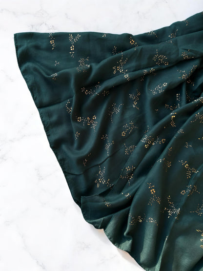 Dark Green Sparkle Sequence Hijab