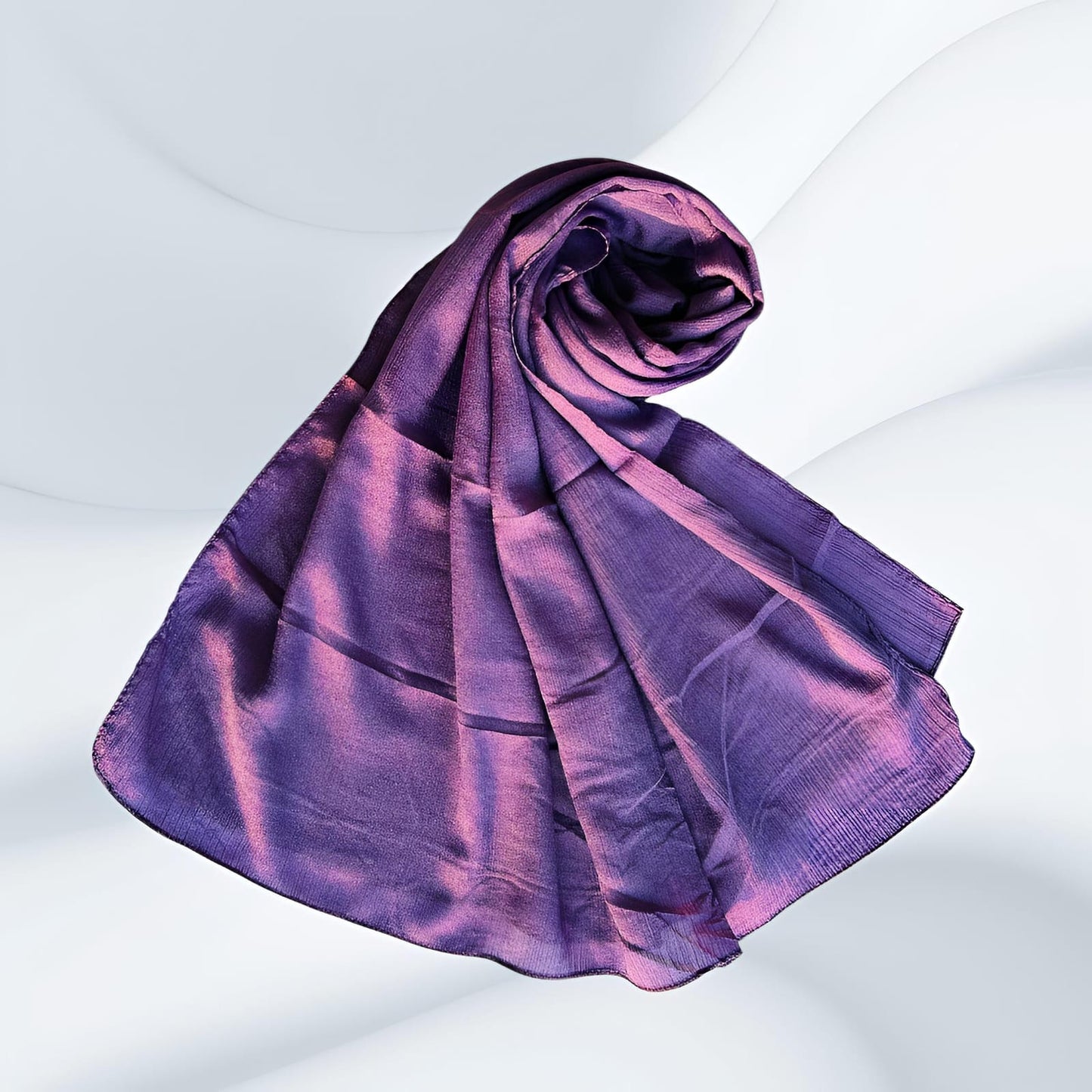 Royal Purple - Crinkle Silk Hijabs
