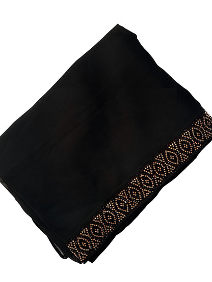 Black Bow Sparkle Shaal