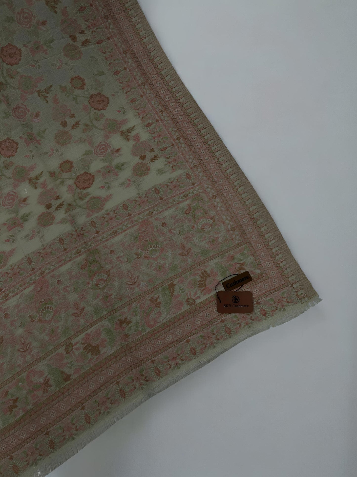 Silver Blush Floral Pashmina Hijab