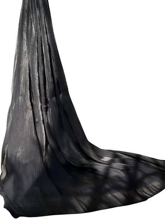 Black - Sheen Luxe Silk Hijab