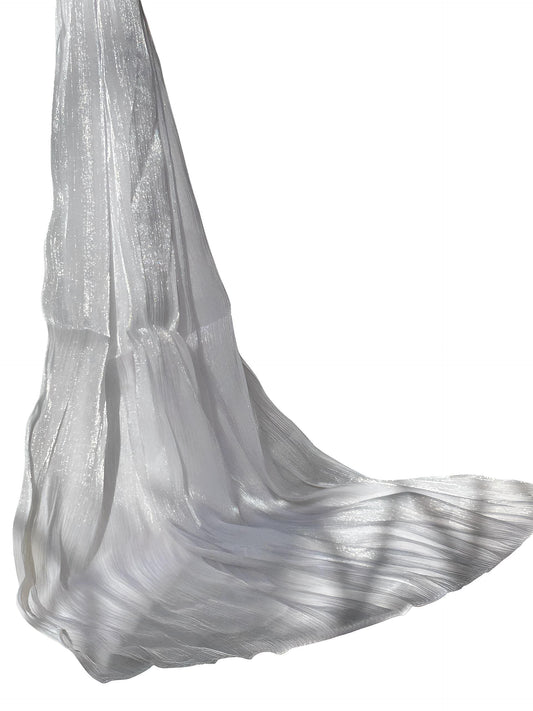 White - Sheen Luxe Silk Hijab
