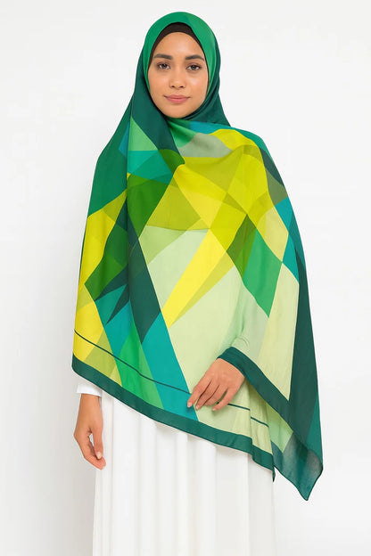 Large Satin Silk Scarf