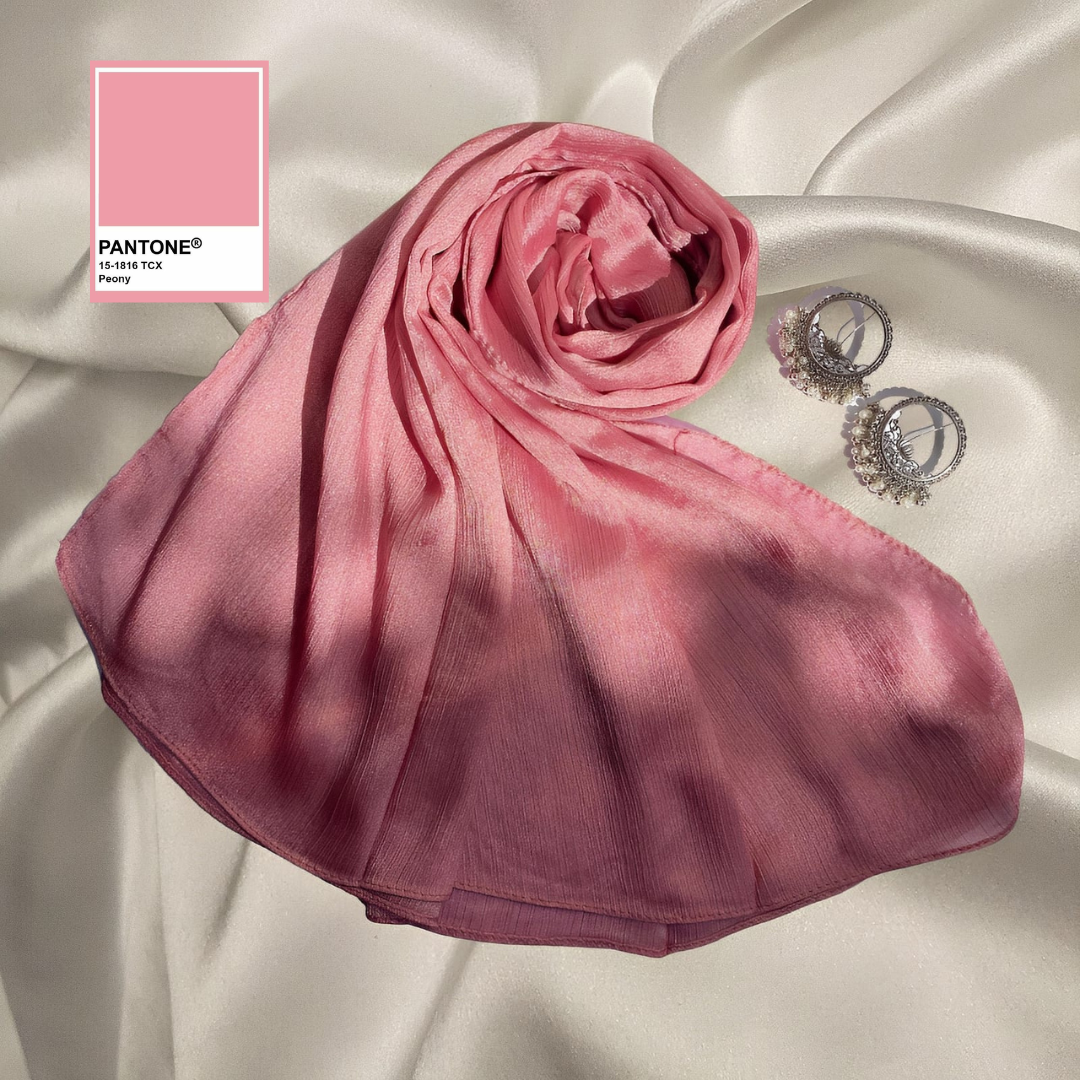 Peony Pink - Crinkle Silk Hijabs