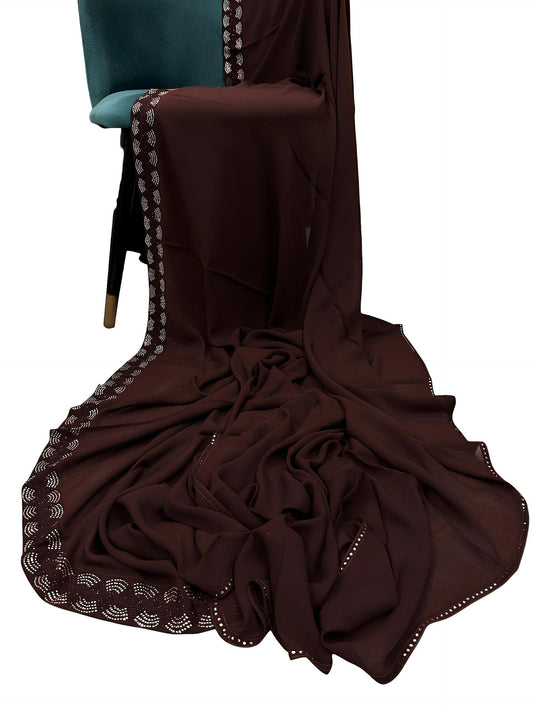 Luxury Walnut Brown Korean Shaal