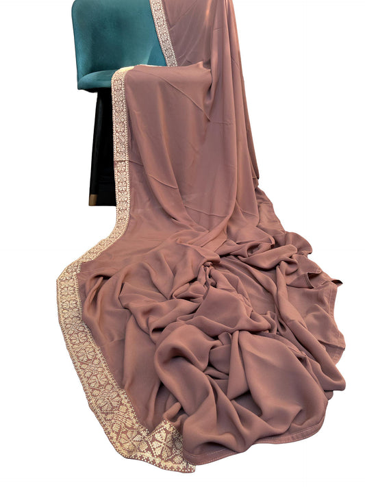 Luxury Caramel Brown Korean Shaal