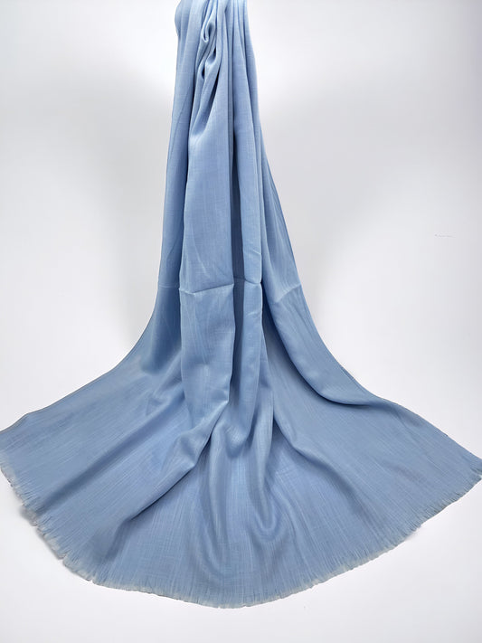 Light Blue - Extra Large Turkish Lawn Hijab