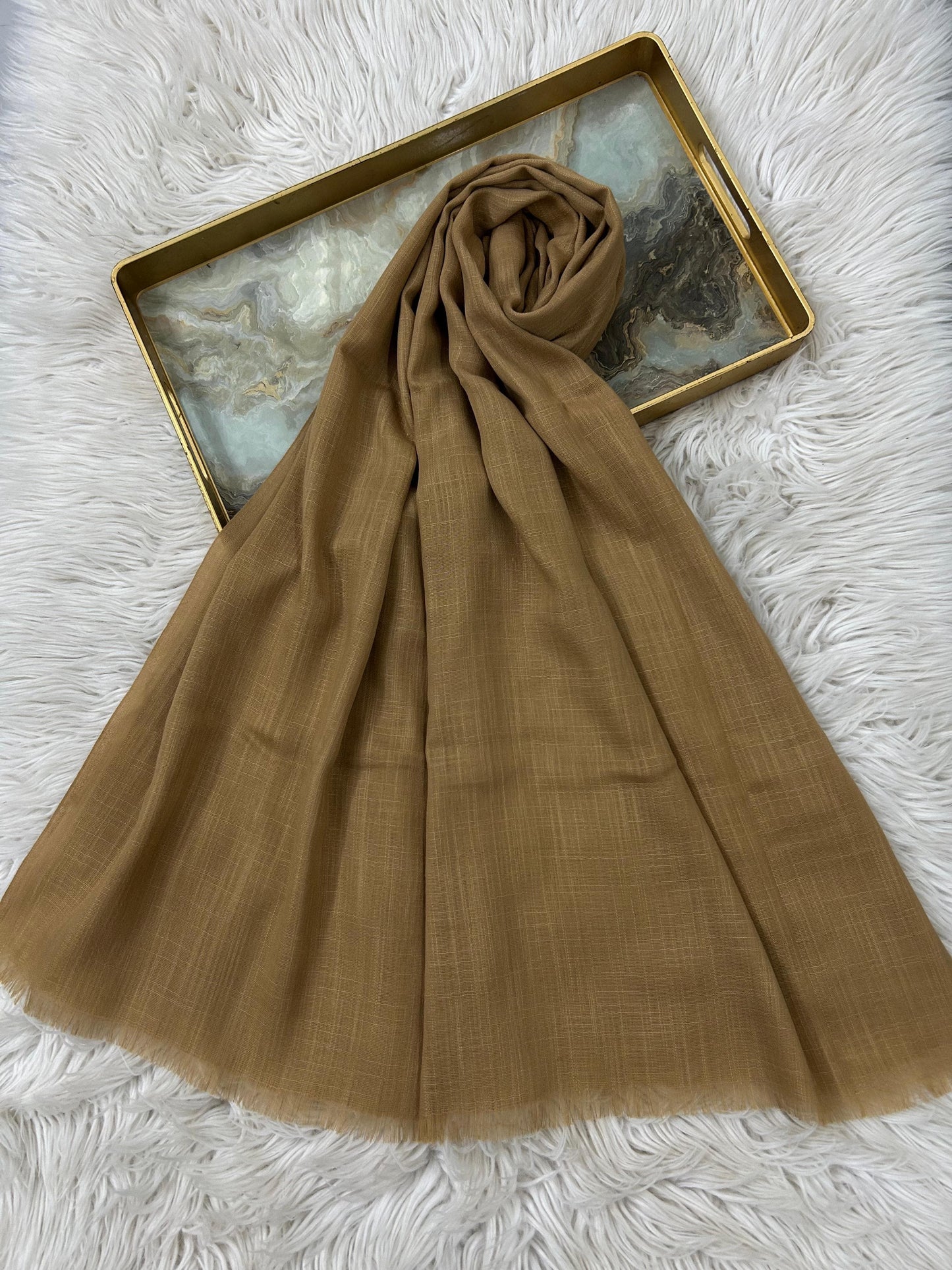 Caramel Brown - Turkish Lawn Hijab