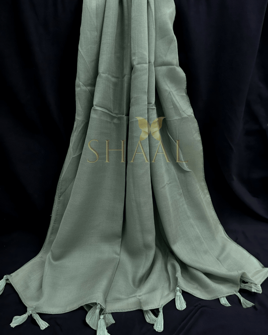 Sage Green- Lawn Tassel Hijab