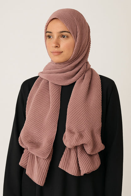 Mauve Pink - Crumpled Hijabs
