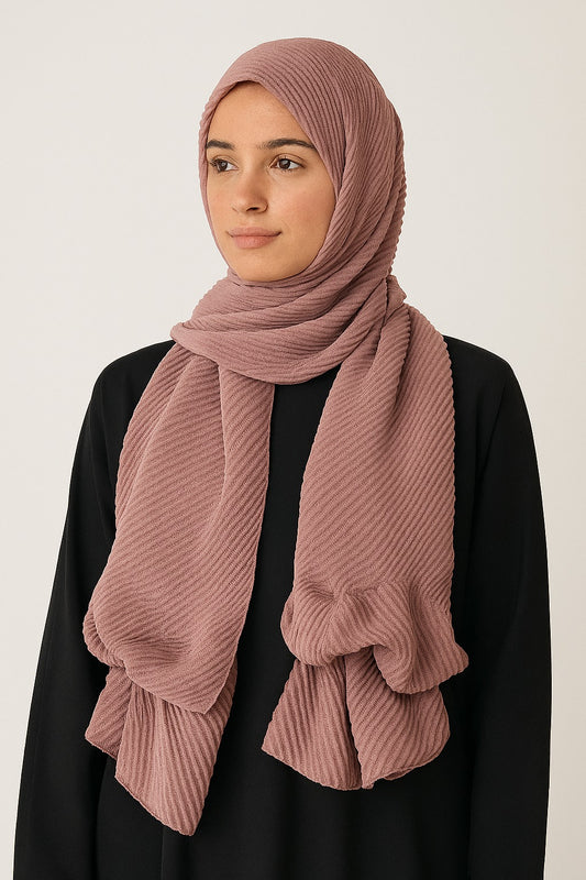 Mauve Pink - Crumpled Hijabs