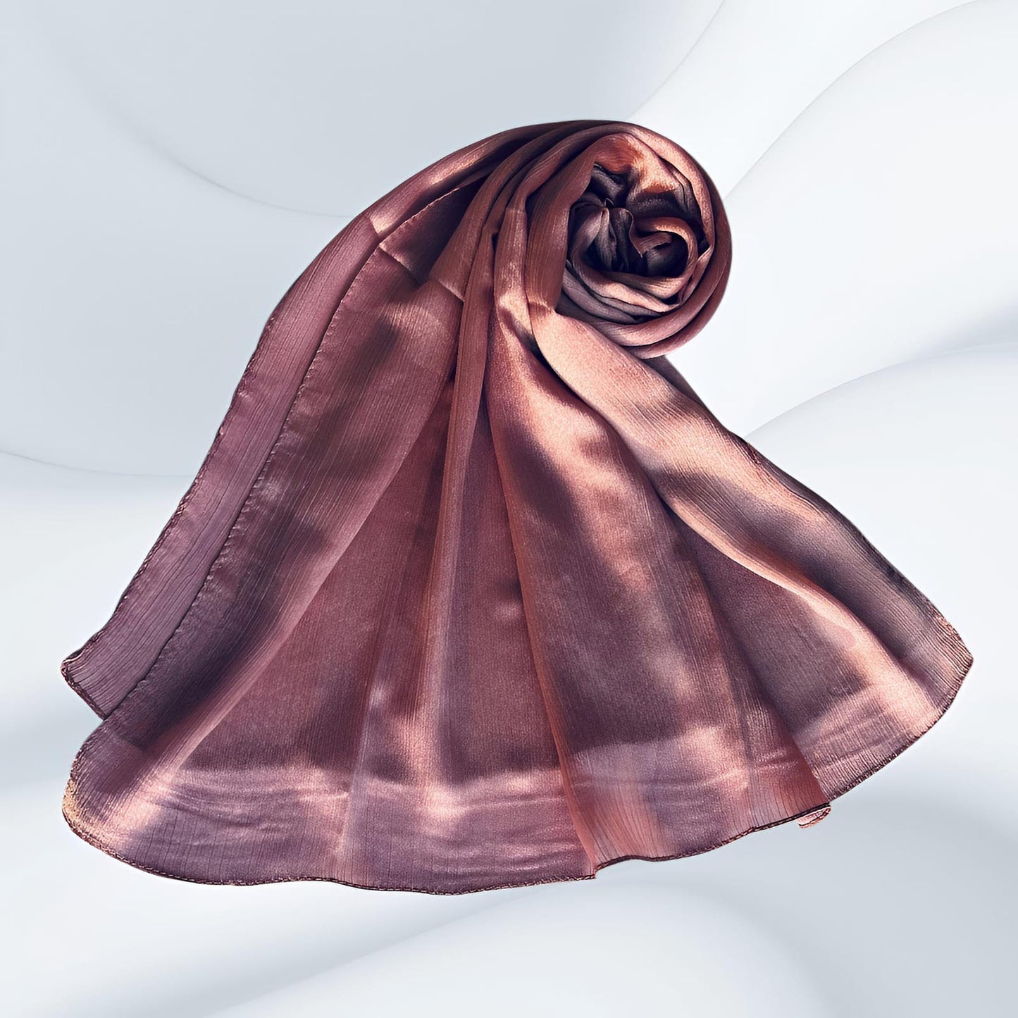 Eggplant Purple - Crinkle Silk Hijabs
