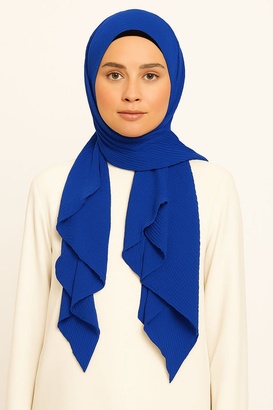 Navy Blue - Crumpled Hijabs
