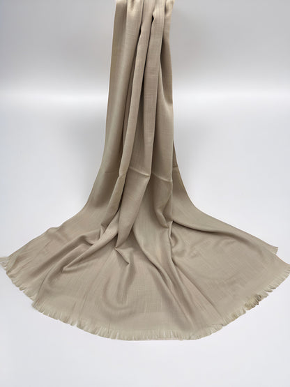 Beige Cream - Extra Large Turkish Lawn Hijab