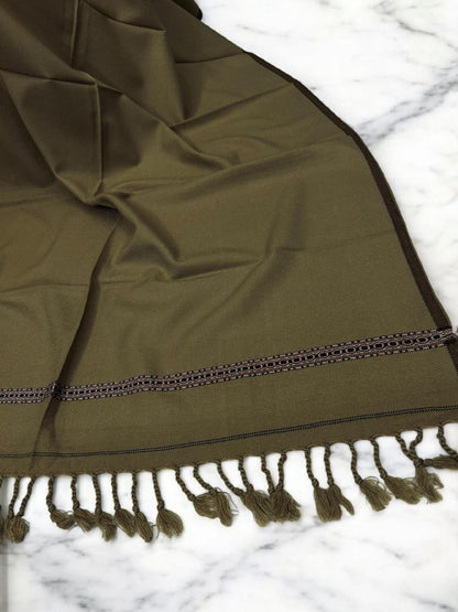 Men’s Winter Shawl - Dark Beige