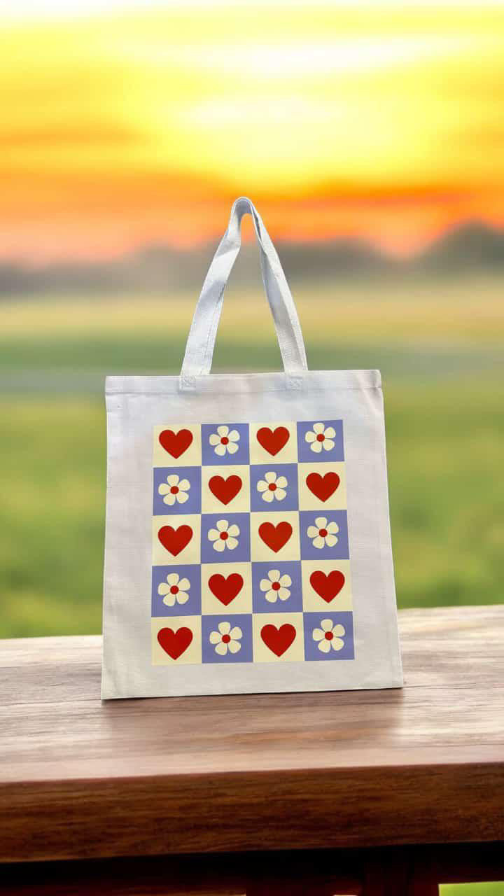 Cross Hearts Tote Bag